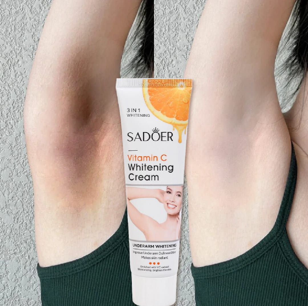 ROREC SADOER Vitamin C Whitening Cream Fresh Orange Essence Hydrating Moisturizing Underarm Whitening Cream 50g