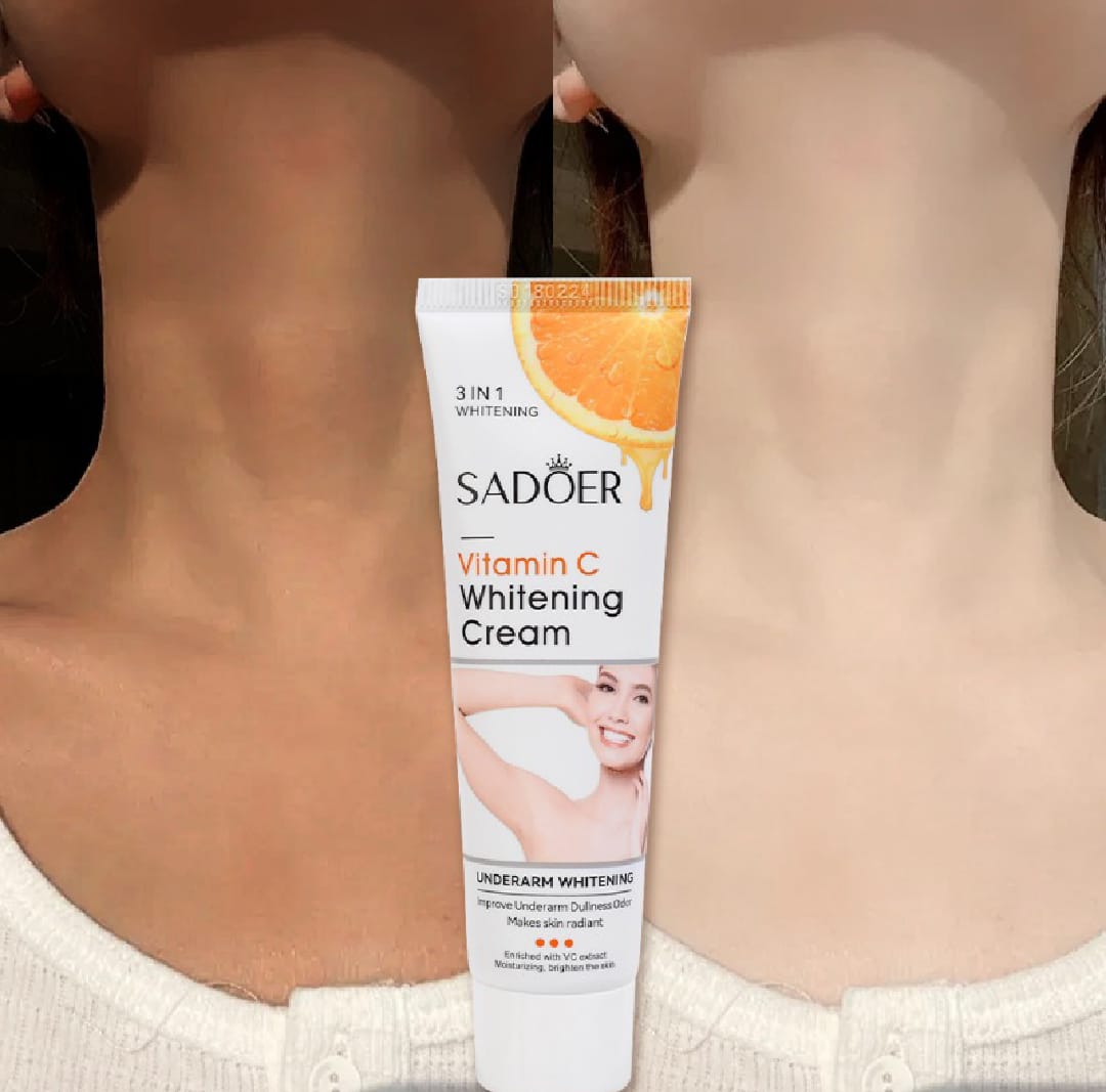 ROREC SADOER Vitamin C Whitening Cream Fresh Orange Essence Hydrating Moisturizing Underarm Whitening Cream 50g